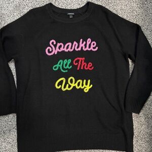 Torrid sparkle all the way sweater 1x